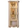 Шкаф с витриной «Алези» П1.350.0.13 (П350.13), Основной материал: массив дуба, Цвет: Слоновая кость с золочением